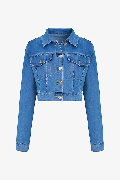 Cropped Denim Jacket | Ema&Carla
