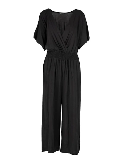 M Made Italy – Combinaison tissée pour femme Noir