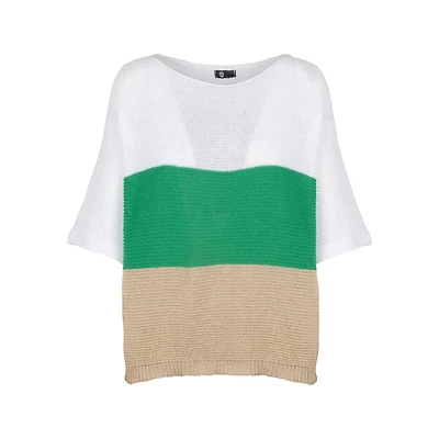 M Made Italy — Women's Knitted Half Sleeve Sweater