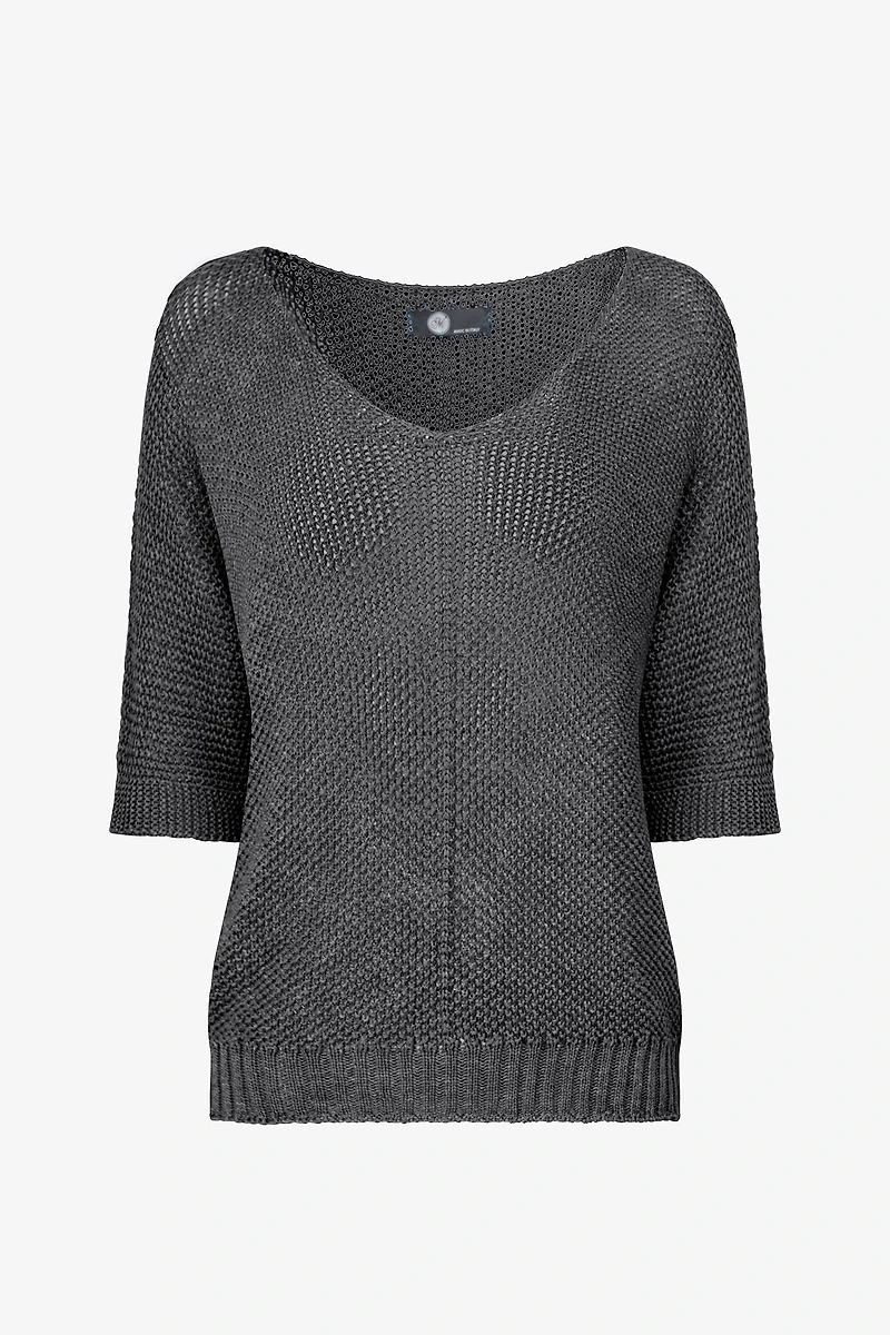 Women's Knit V-Neckline Sweater | M