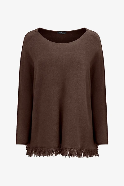 Women's Boat-Neck Long Sleeve Sweater | M
