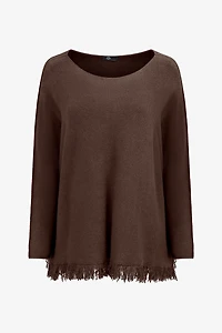 Women's Boat-Neck Long Sleeve Sweater | M