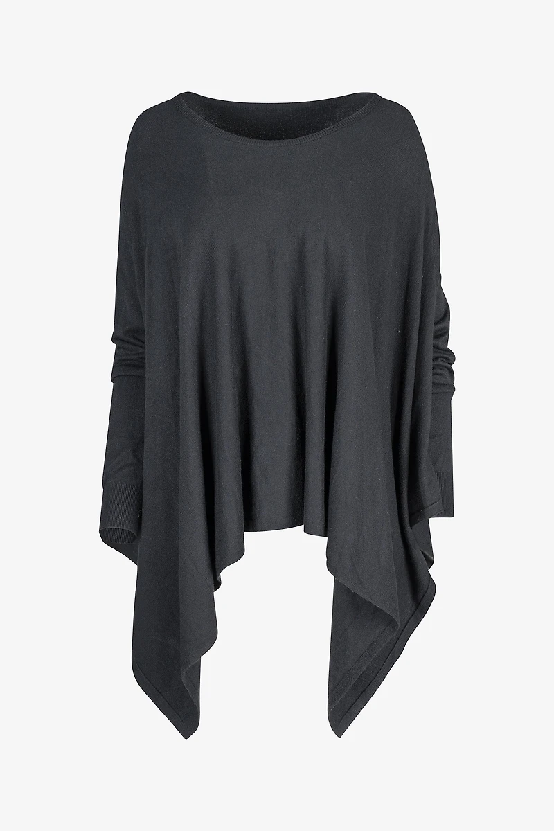Women's Knit Oversized Long Sleeve Wide-Neck Sweater | M