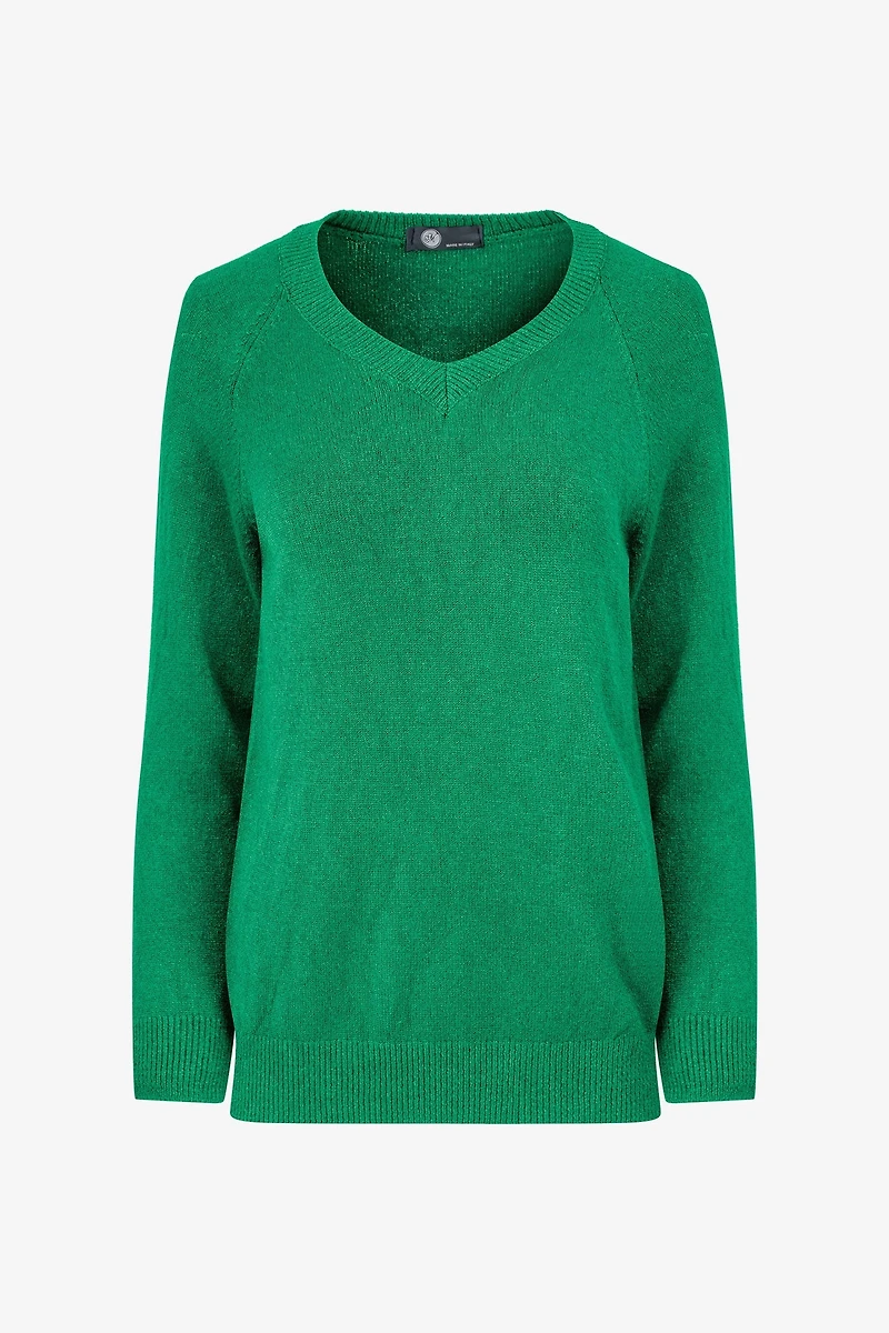 Women's Knit V-Neckline Sweater | M