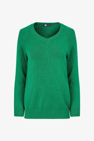 Women's Knit V-Neckline Sweater | M