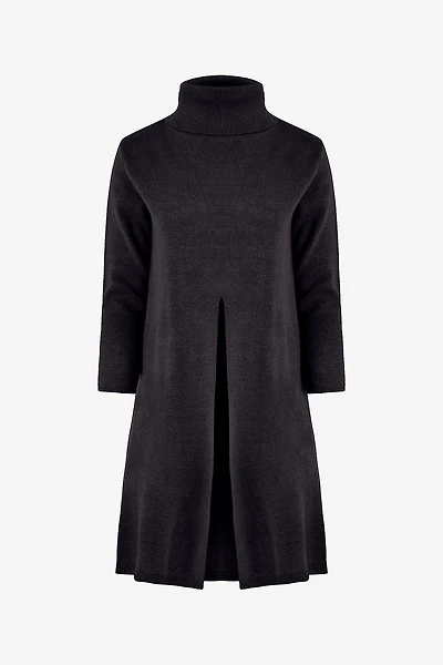 Women's Knit Turtleneck Tunic Sweater | M