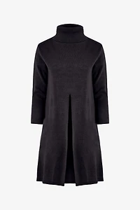 Women's Knit Turtleneck Tunic Sweater | M