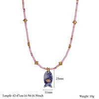 Fish Necklace With Gem