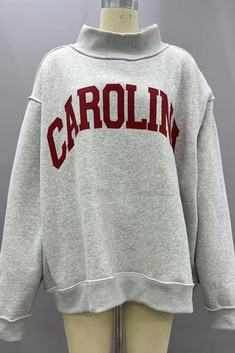 CAROLINA Reversible Mockneck Sweatshirt