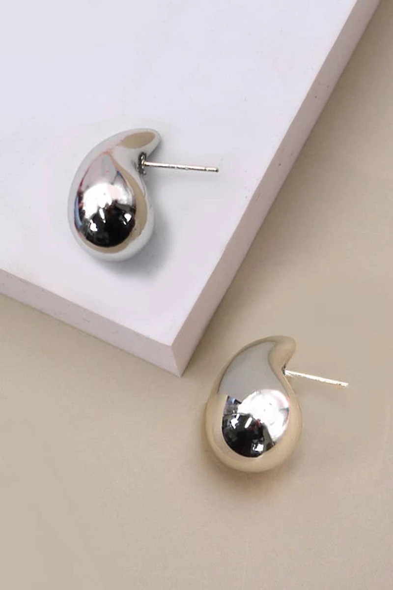 GRACEFUL LIGHTWEIGHT TEARDROP EARRINGS | 80E1961: GOLD