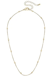 Wynona Dainty Charm Necklace Base in Shiny Gold
