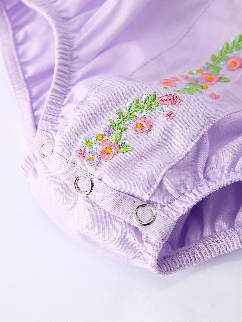 Floral Lavender Romper