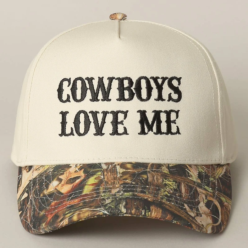 Cowboy Love Me Embroidery Camo
