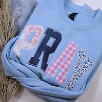 Light Blue Pray Christian Faith Sweatshirt