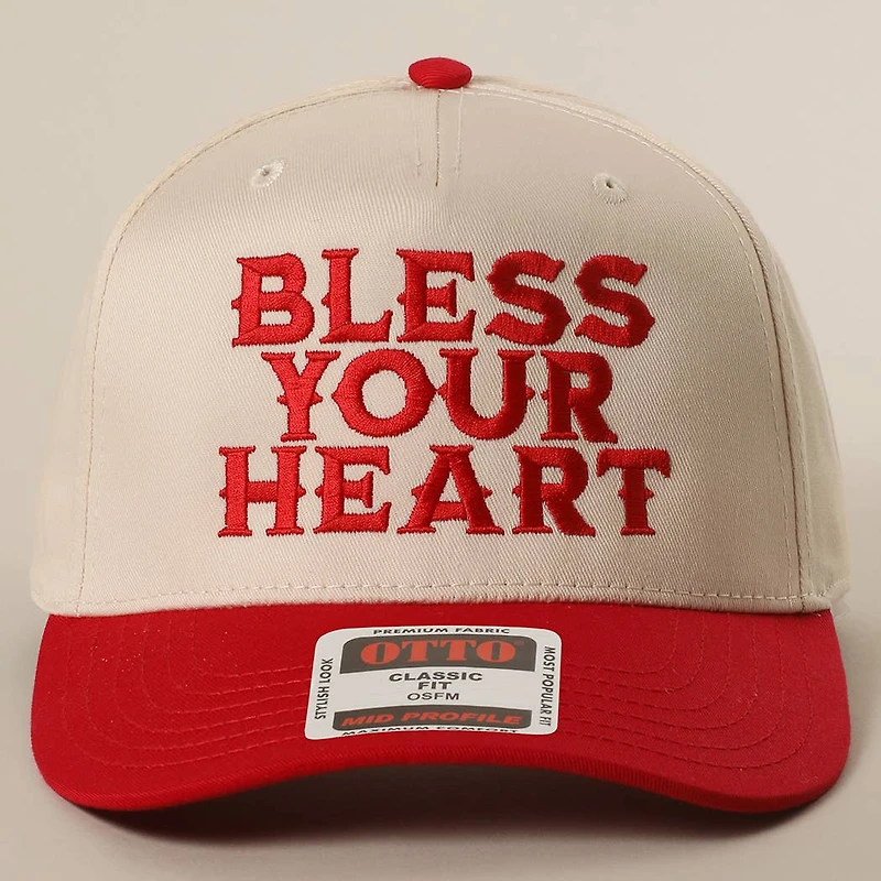 Bless Your Heart Trucker Hat/ Red