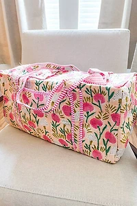 Harley Pink Floral Duffle Bag