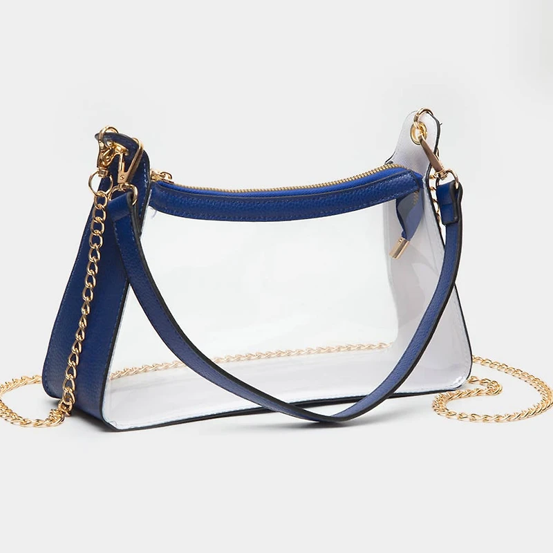 Transparent Hand Bag / Baguette Bag / Crossbody Bag
: Silver
