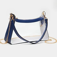Transparent Hand Bag / Baguette Bag / Crossbody Bag
: Silver