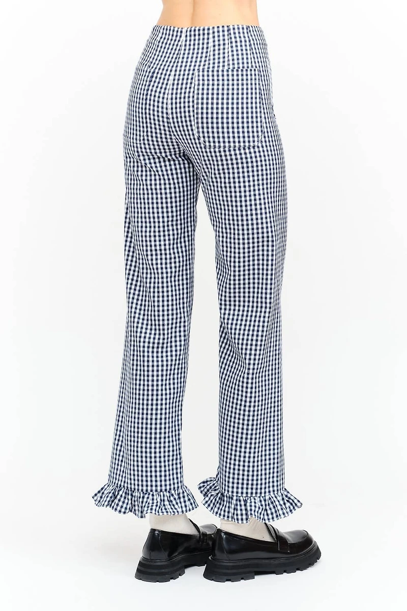 Navy Gingham Paloma Pants