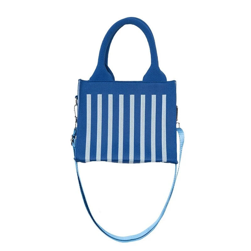 Blue Striped Mini Tote