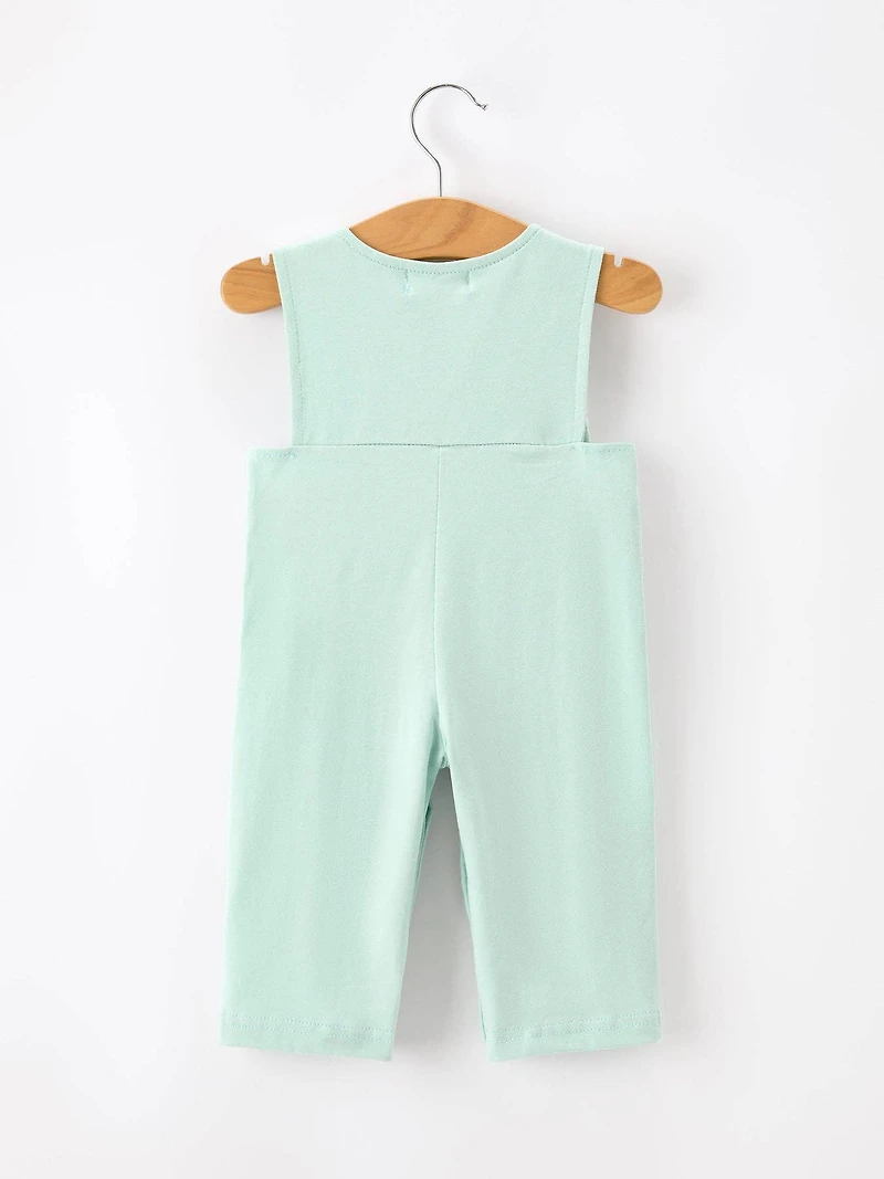 Western Horse Embroidery Boys Jonjon Romper