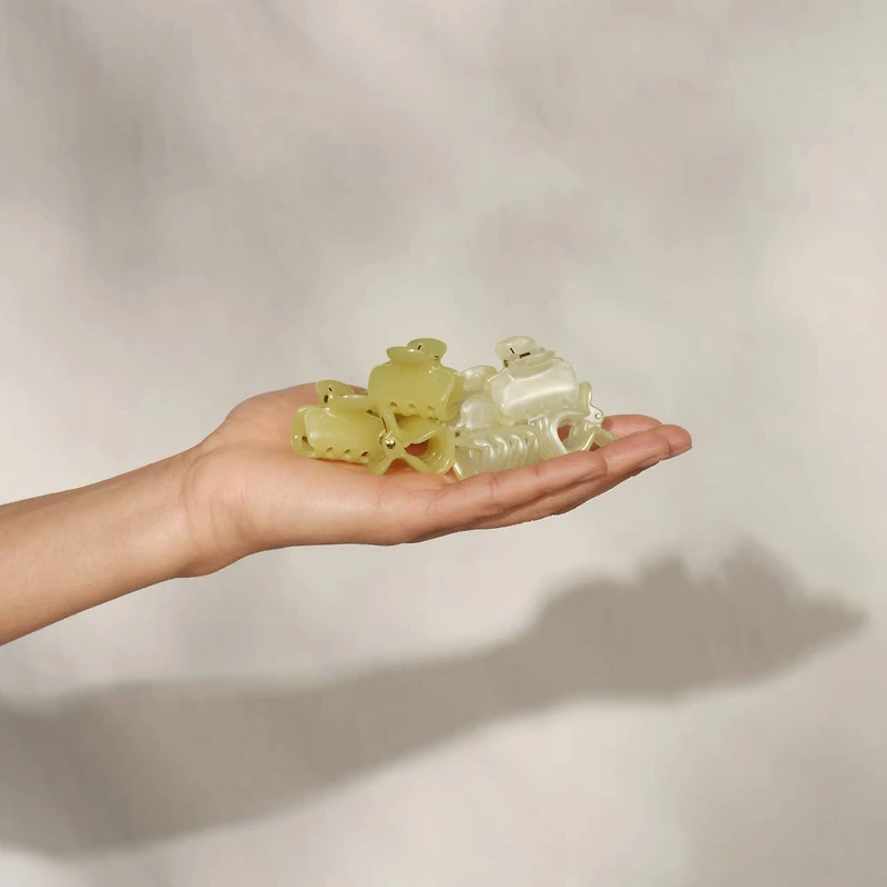 Mini Jelly Cloud Clips Butter Yellow