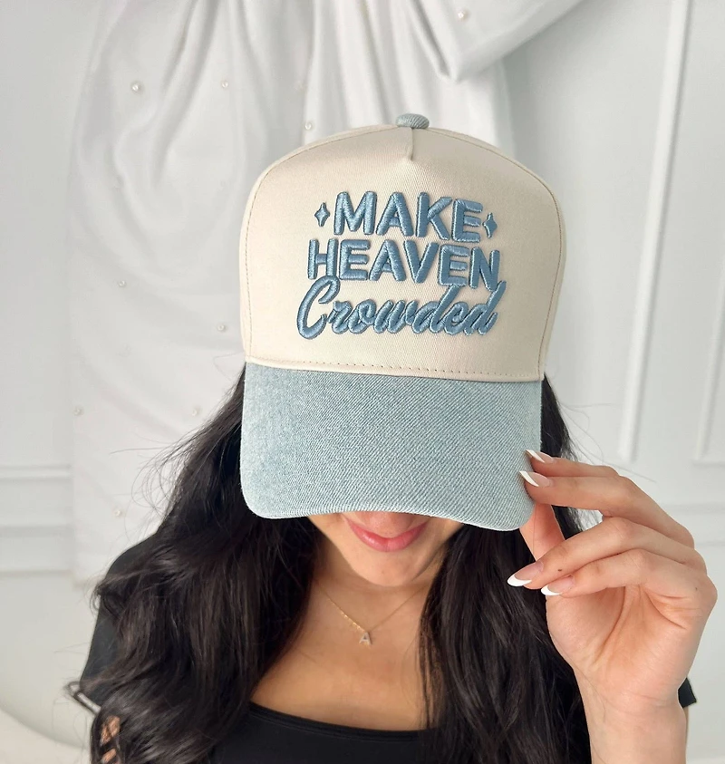 Denim Make Heaven Crowded Trucker Hat