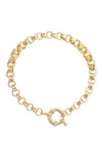Maggie Link Bracelet in Shiny Gold