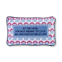 Uncomfortable Needlepoint Pillow