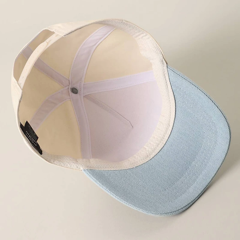 USA Flag Patch Denim Two-Tone Trucker Hat