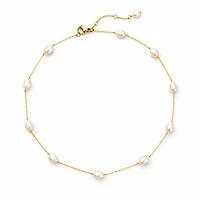Esther Freshwater Pearl Station Necklace