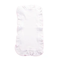 Pink Ruffle Burp Cloth