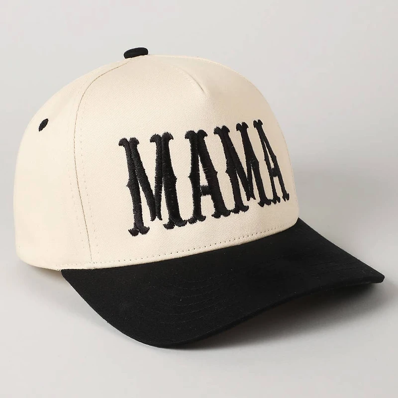 Mama Baseball Cap/ Black