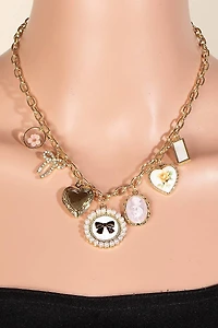 Assorted Charms Chain Necklace: G