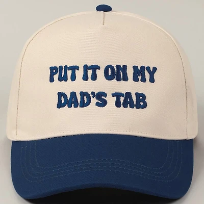 Navy Put It On My Dad's Tab Hat