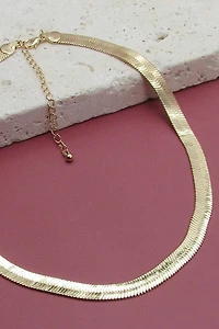 CLASSIC 8mm WIDE SNAKE CHAIN NECKLACE | 31N21202