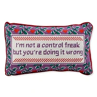 Control Freak Needlepoint Pillow