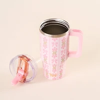 20 oz Lifestyle Flip Straw Tumbler-Oh So Fancy Pink
