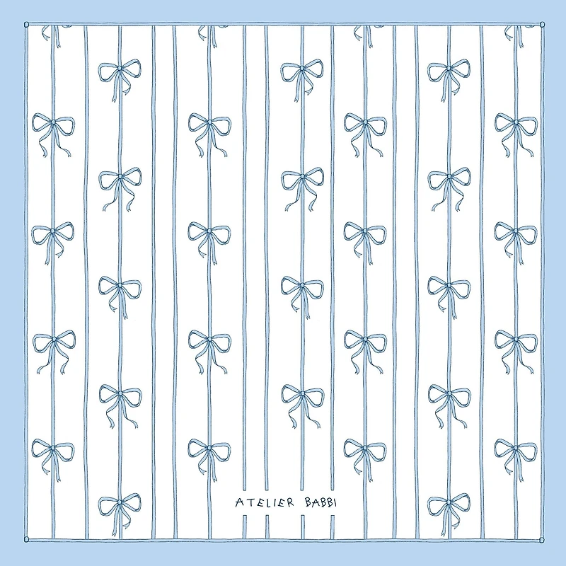 Bow Muslin Baby Blanket