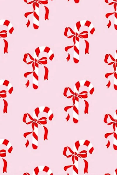 Candy Cane Bow Luxury Blanket