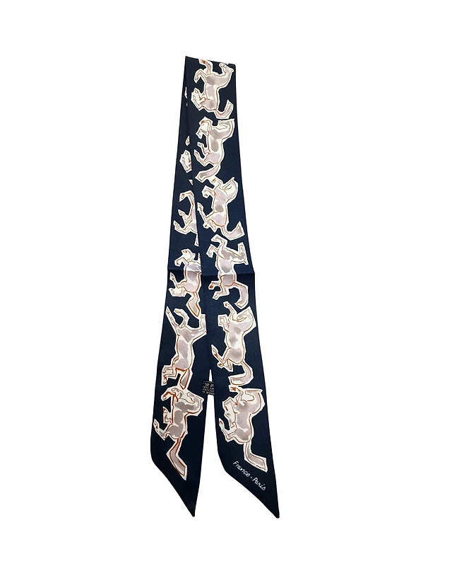 Navy Horse Scarf