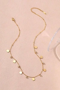 TITANIUM STEEL NON-TARNISH MINI CLOVER NECKLACE