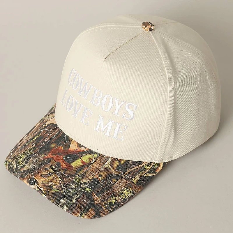 Cowboy Love Me Embroidery Camo
