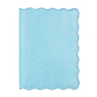Turquoise Lizard Scallop Passport Holder