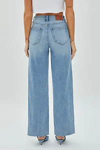Medium Light Wash Clean Stretch Dad Jean