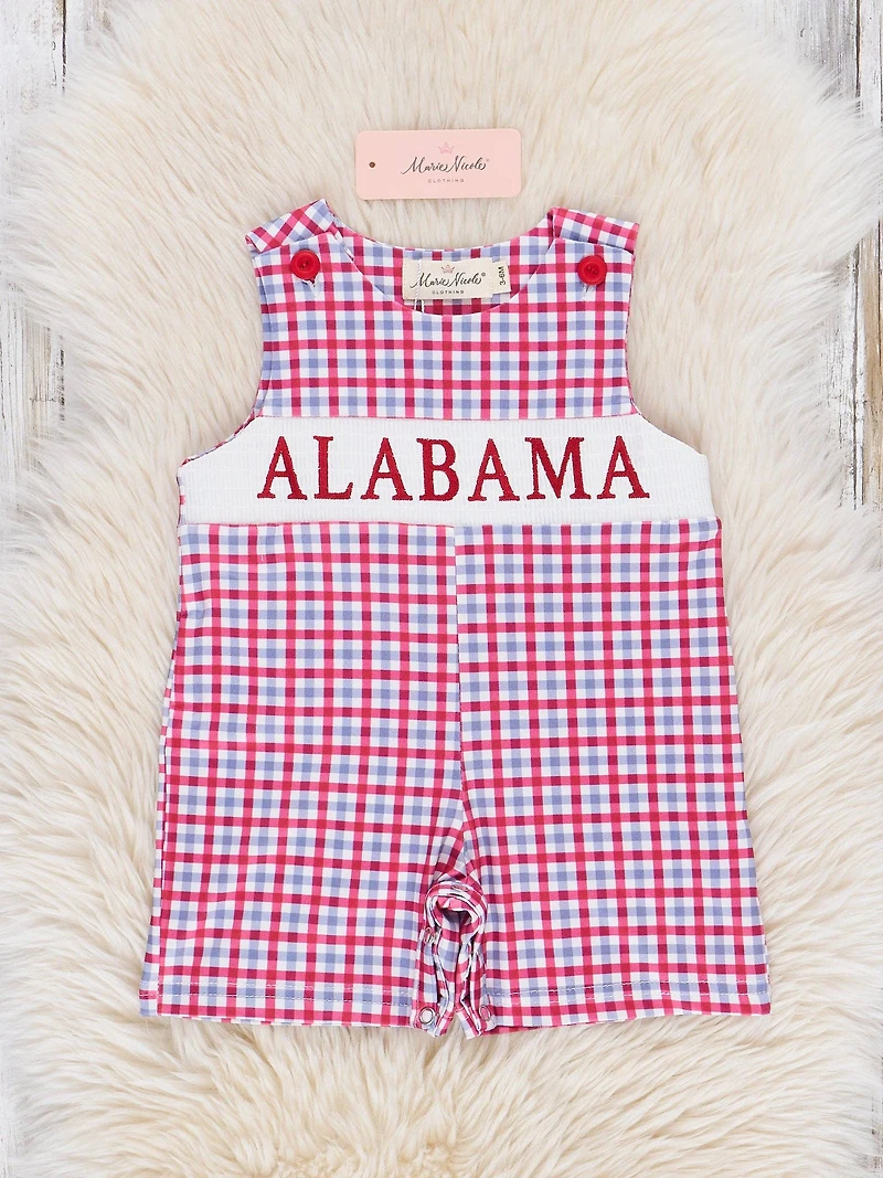 Alabama Smocked Gingham Johnny