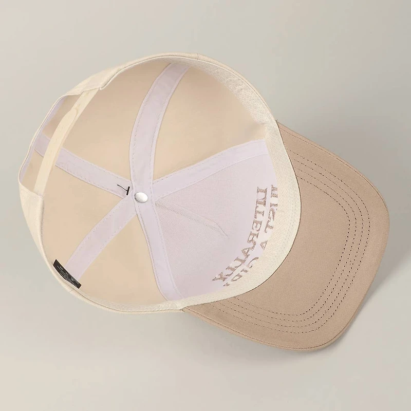 Literally Just A Girl Embroidery Two Tone Trucker Hat: FUCHSIA / ONE SIZE