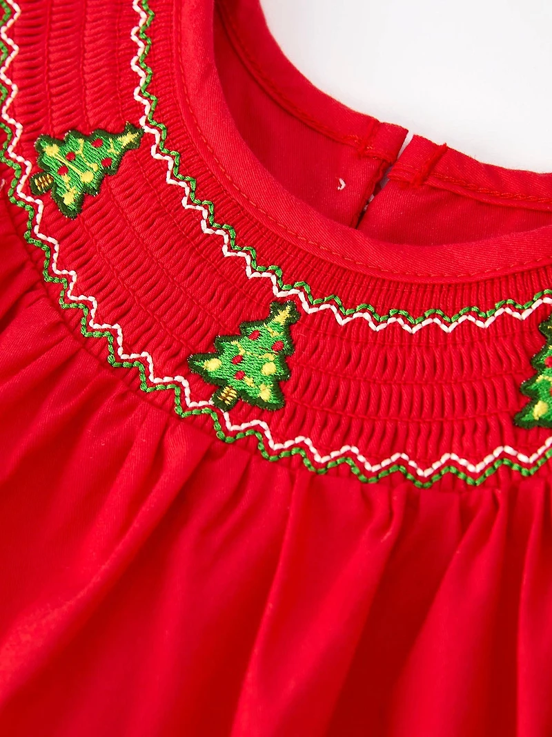 Red Christmas Baby Romper