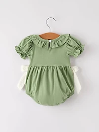 Thanksgiving Smock Embroidered Romper