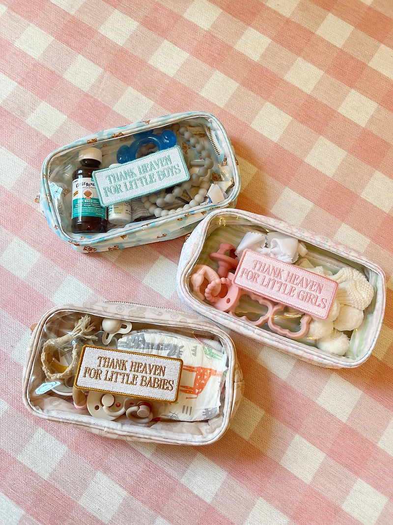 Blue Thank Heaven - Medium Clear Bag